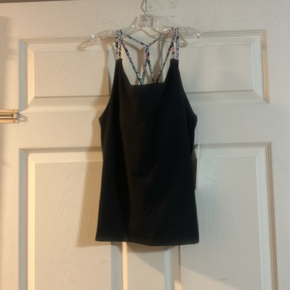 ABSOLUTELY FIT BY YOGO TUMMY CONTROL TANK: BLACK: NEW WITH TAGS: SIZE M